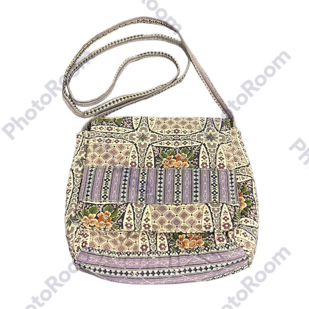 Quilted Crossbody Purse‎ Cottage Core Navajo Floral Boho Grandmacore Multicolor